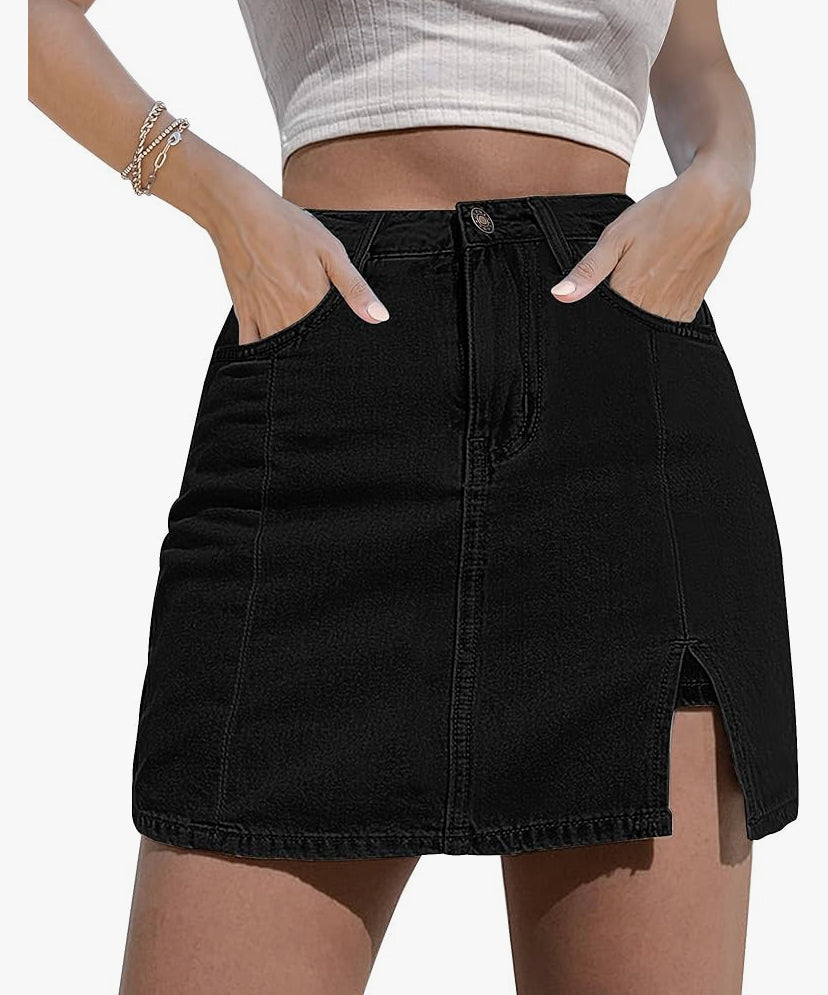 Denim Skort