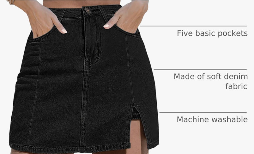 Denim Skort