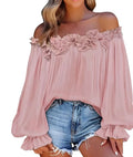 Off the shoulder ruffle blouse